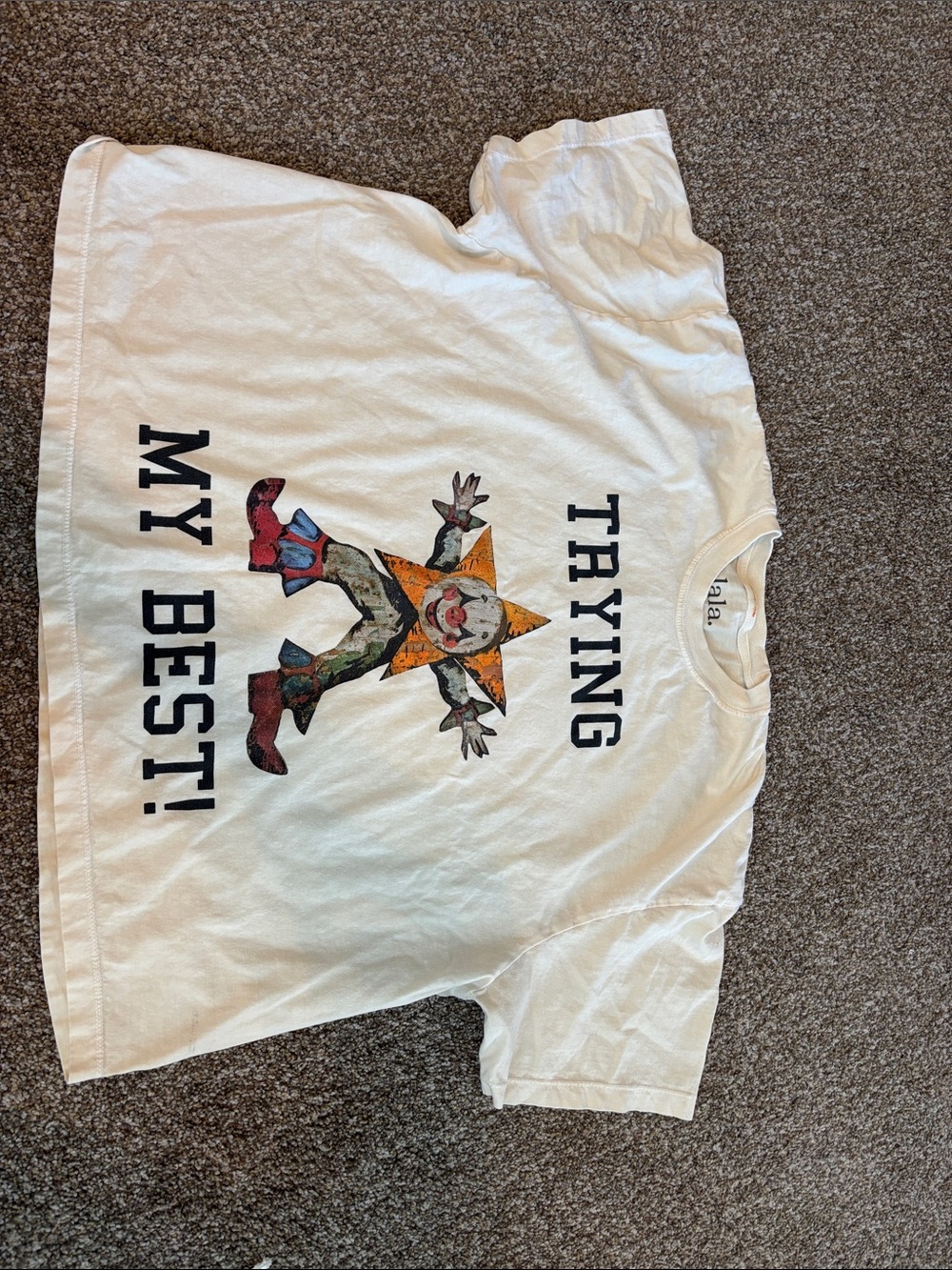 Dressed in lala clown tee l/xl worn once